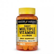 Mason Natural Daily Multiple Vitamins with Iron, 100 таблеток Mason Natural Daily Multiple Vitamins with Iron, 100 таблеток