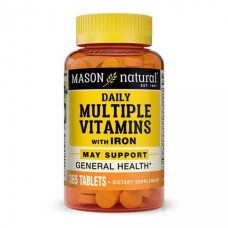 Mason Natural Daily Multiple Vitamins with Iron, 365 таблеток Mason Natural Daily Multiple Vitamins with Iron, 365 таблеток