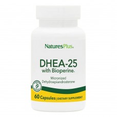 Natures Plus DHEA-25 with BioPerine®, 60 капсул Natures Plus DHEA-25 with BioPerine®, 60 капсул