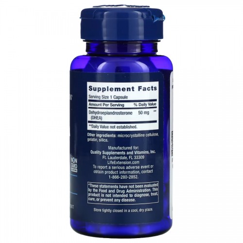 Life Extension DHEA 50 mg, 60 вегакапсул CN10899 Life Extension Life Extension DHEA 50 mg, 60 вегакапсул CN10899 Life Extension