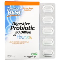 Doctor's Best Digestive Probiotic, 30 вегакапсул Doctor's Best Digestive Probiotic, 30 вегакапсул