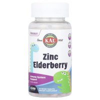 KAL Dinosaurs Zinc Elderberry, 90 таблеток KAL Dinosaurs Zinc Elderberry, 90 таблеток