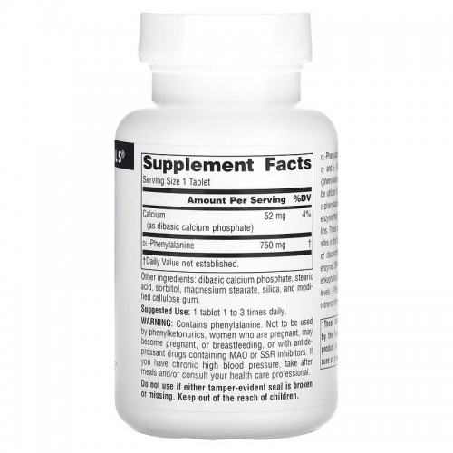 Source Naturals DLPA 750 mg, 60 таблеток CN12614 Source Naturals Source Naturals DLPA 750 mg, 60 таблеток CN12614 Source Naturals