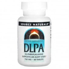 Source Naturals DLPA 750 mg, 60 таблеток Source Naturals DLPA 750 mg, 60 таблеток