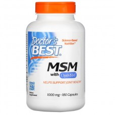Doctor's Best MSM with OptiMSM, 180 капсул Doctor's Best MSM with OptiMSM, 180 капсул