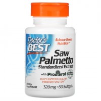 Doctor's Best Saw Palmetto with eUromed, 60 капсул