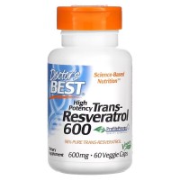 Doctor's Best Trans-Resveratrol 600 mg, 60 вегакапсул Doctor's Best Trans-Resveratrol 600 mg, 60 вегакапсул