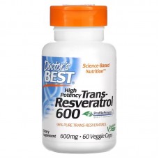 Doctor's Best Trans-Resveratrol 600 mg, 60 вегакапсул Doctor's Best Trans-Resveratrol 600 mg, 60 вегакапсул