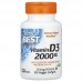  Doctor's Best Vitamin D3 2000 IU, 180 вегакапсул CN16852 