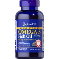 Puritan's Pride Omega-3 Fish Oil 1200 mg, 180 капсул Puritan's Pride Omega-3 Fish Oil 1200 mg, 180 капсул