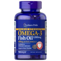 Puritan's Pride Omega-3 Fish Oil 1200 mg, 90 капсул Puritan's Pride Omega-3 Fish Oil 1200 mg, 90 капсул