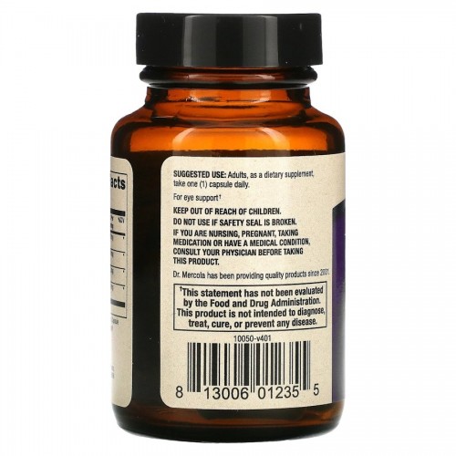 Dr. Mercola Eye Support, 30 капсул CN13829 Dr. Mercola Dr. Mercola Eye Support, 30 капсул CN13829 Dr. Mercola
