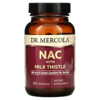 Dr. Mercola NAC with Milk Thistle, 60 капсул Dr. Mercola NAC with Milk Thistle, 60 капсул