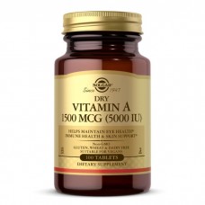 Solgar Dry Vitamin A 1500 mcg, 100 таблеток Solgar Dry Vitamin A 1500 mcg, 100 таблеток