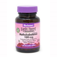 Bluebonnet Nutrition Earth Sweet Chewables Methylcobalamin 1000 mcg, 60 жевательных таблеток Bluebonnet Nutrition Earth Sweet Chewables Methylcobalamin 1000 mcg, 60 жевательных таблеток