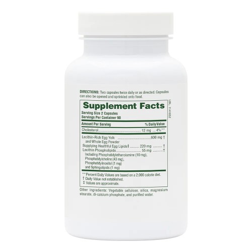 Natures Plus Egg Yolk Lecithin 600 mg, 180 вегакапсул CN11776 Natures Plus Natures Plus Egg Yolk Lecithin 600 mg, 180 вегакапсул CN11776 Natures Plus