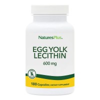 Natures Plus Egg Yolk Lecithin 600 mg, 180 вегакапсул Natures Plus Egg Yolk Lecithin 600 mg, 180 вегакапсул