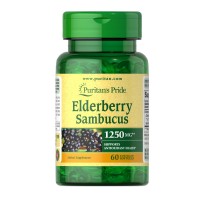 Puritan's Pride Elderberry Sambucus 1250 mg, 60 капсул Puritan's Pride Elderberry Sambucus 1250 mg, 60 капсул