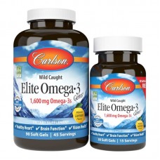 Carlson Labs Elite Omega-3 Gems, 90+30 капсул Carlson Labs Elite Omega-3 Gems, 90+30 капсул