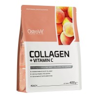 OstroVit Collagen + Vitamin C, 400 грам - Персик OstroVit Collagen + Vitamin C, 400 грам - Персик