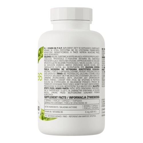 OstroVit Vitamin B6 P-5-P, 60 капсул CN16048 Ostrovit OstroVit Vitamin B6 P-5-P, 60 капсул CN16048 Ostrovit