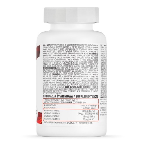 OstroVit ADEK, 200 таблеток CN6324 Ostrovit OstroVit ADEK, 200 таблеток CN6324 Ostrovit