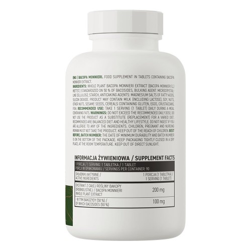 OstroVit Vege Bacopa Monnieri, 90 таблеток CN15055 Ostrovit OstroVit Vege Bacopa Monnieri, 90 таблеток CN15055 Ostrovit