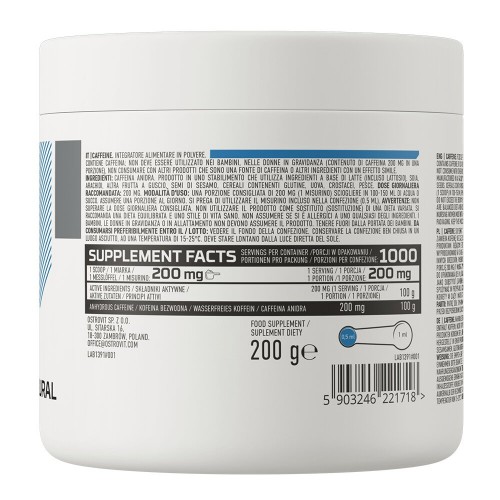 OstroVit Caffeine, 200 грам CN16015 Ostrovit OstroVit Caffeine, 200 грам CN16015 Ostrovit