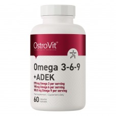 OstroVit Omega 3-6-9 + ADEK, 60 капсул OstroVit Omega 3-6-9 + ADEK, 60 капсул