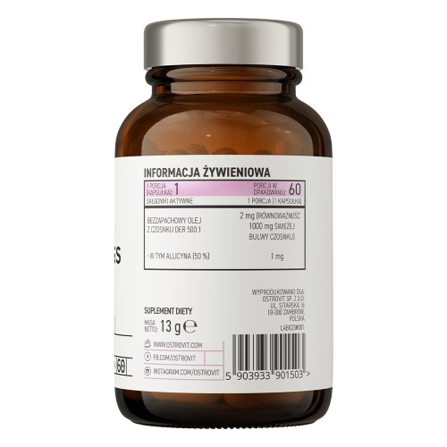 OstroVit Pharma Odorless Garlic, 60 капсул CN15121 Ostrovit OstroVit Pharma Odorless Garlic, 60 капсул CN15121 Ostrovit