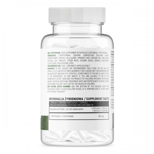 OstroVit Vege Tryptophan, 90 вегакапсул CN6323 Ostrovit OstroVit Vege Tryptophan, 90 вегакапсул CN6323 Ostrovit