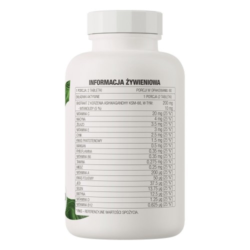 OstroVit Vit&Min + Ashwagandha, 120 таблеток CN15985 Ostrovit OstroVit Vit&Min + Ashwagandha, 120 таблеток CN15985 Ostrovit