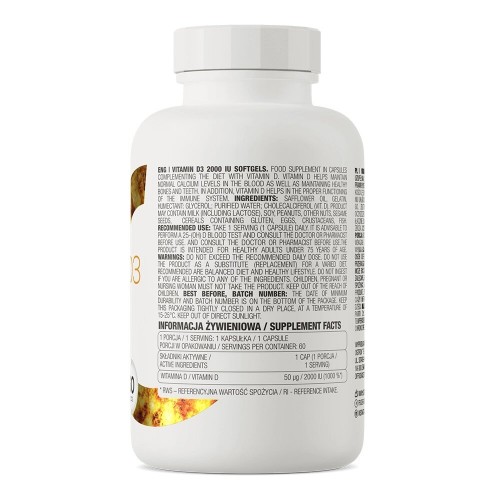 OstroVit Vitamin D 2000 IU, 60 капсул CN1382 Ostrovit OstroVit Vitamin D 2000 IU, 60 капсул CN1382 Ostrovit
