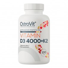 OstroVit Vitamin D3 4000 +K2, 100 таблеток OstroVit Vitamin D3 4000 +K2, 100 таблеток