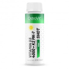 OstroVit Vitamin D3 4000 + K2 MK-7 Shot, 100 мл - Ківі OstroVit Vitamin D3 4000 + K2 MK-7 Shot, 100 мл - Ківі
