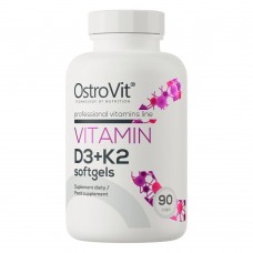 OstroVit Vitamin D3+K2, 90 капсул OstroVit Vitamin D3+K2, 90 капсул