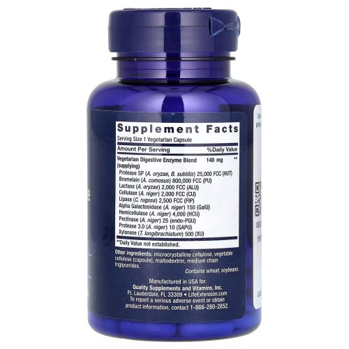 Life Extension Enhanced Super Digestive Enzymes, 60 вегакапсул CN16474 Life Extension Life Extension Enhanced Super Digestive Enzymes, 60 вегакапсул CN16474 Life Extension