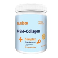 EntherMeal MSM+Collagen Complex, 120 капсул