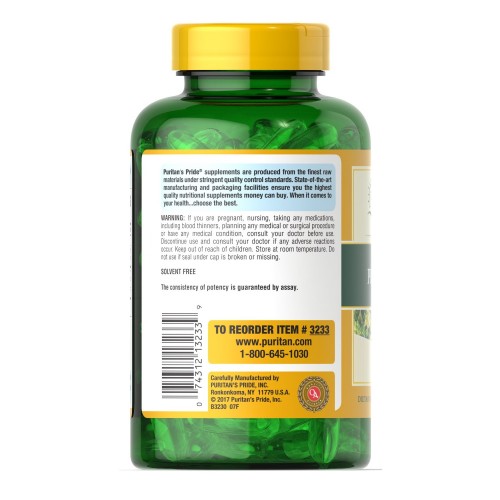 Puritan's Pride Evening Primrose Oil 1300 mg, 120 капсул CN12882 Puritan's Pride Puritan's Pride Evening Primrose Oil 1300 mg, 120 капсул CN12882 Puritan's Pride