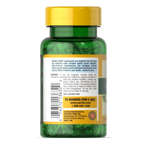 Puritan's Pride Evening Primrose Oil 500 mg, 100 капсул CN12883 Puritan's Pride Puritan's Pride Evening Primrose Oil 500 mg, 100 капсул CN12883 Puritan's Pride