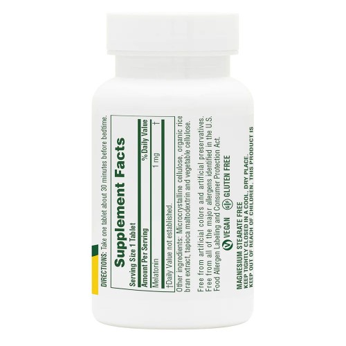 Natures Plus Fast Acting Melatonin 1 mg, 90 таблеток CN13512 Natures Plus Natures Plus Fast Acting Melatonin 1 mg, 90 таблеток CN13512 Natures Plus