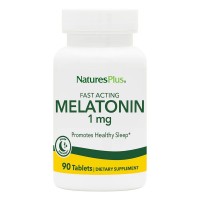 Natures Plus Fast Acting Melatonin 1 mg, 90 таблеток Natures Plus Fast Acting Melatonin 1 mg, 90 таблеток