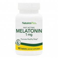 Natures Plus Fast Acting Melatonin 1 mg, 90 таблеток Natures Plus Fast Acting Melatonin 1 mg, 90 таблеток