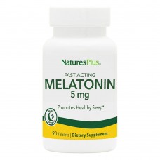 Natures Plus Fast Acting Melatonin 5 mg, 90 таблеток Natures Plus Fast Acting Melatonin 5 mg, 90 таблеток
