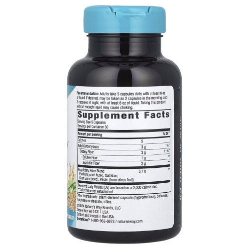 Nature's Way Fiber Fusion Daily, 150 вегакапсул CN16422 Nature's Way Nature's Way Fiber Fusion Daily, 150 вегакапсул CN16422 Nature's Way