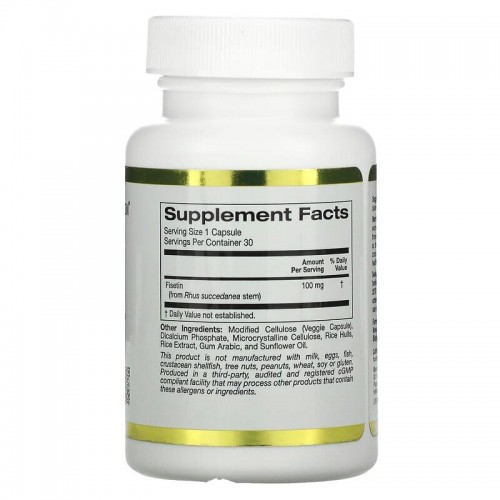 California Gold Nutrition California Gold Nutrition Fisetin with Novusetin 100 mg, 30 вегакапсул CN20412-1 California Gold Nutrition California Gold Nutrition Fisetin with Novusetin 100 mg, 30 вегакапсул CN20412-1