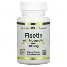 California Gold Nutrition Fisetin with Novusetin 100 mg, 30 вегакапсул