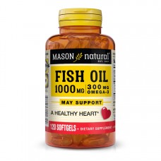 Mason Natural Fish Oil 1000 mg Omega-3 300 mg, 120 капсул