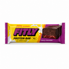 Fitly Protein Bar 25% No Added Sugar, 45 грам - Шоколад-вишня