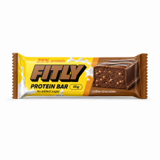 Fitly Protein Bar 25% No Added Sugar, 45 грам - Кава-шоколад